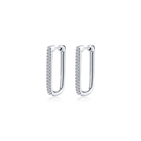 Large Rectangle Hoop Earrings Lafonn