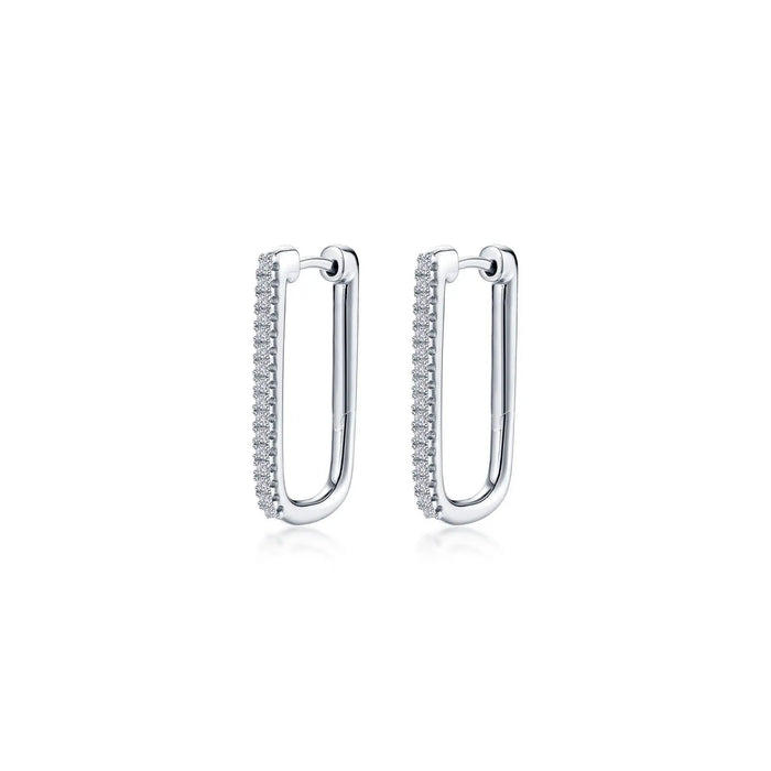 Large Rectangle Hoop Earrings Lafonn