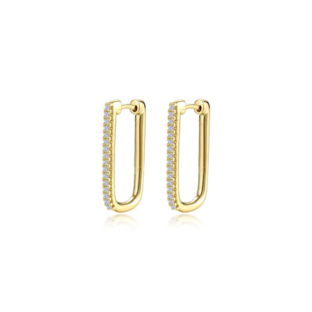 Large Rectangle Hoop Earrings Lafonn