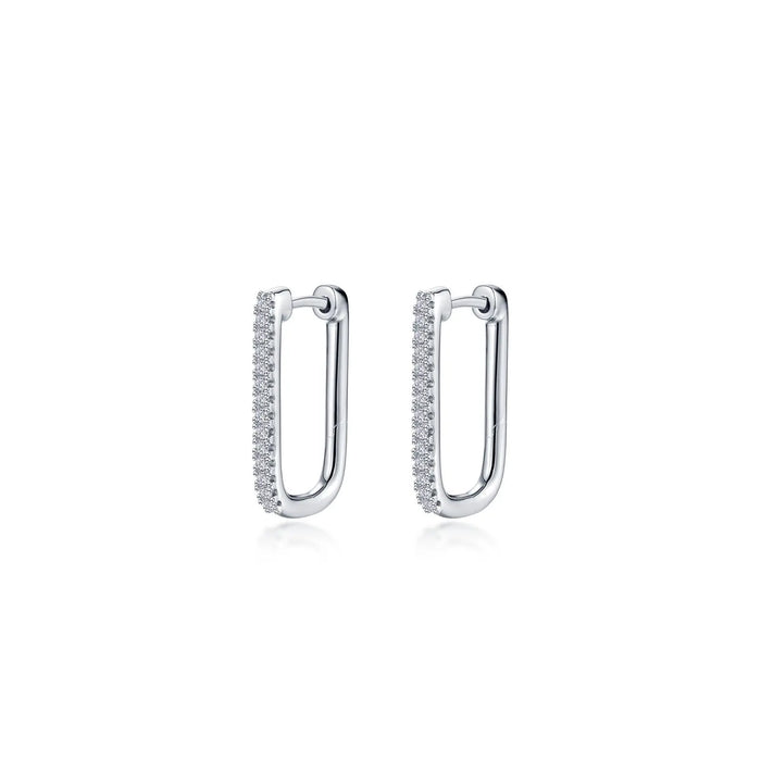 Medium Rectangle Hoop Earrings Lafonn