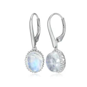 Moonstone Drop Earrings Samuel B Collection