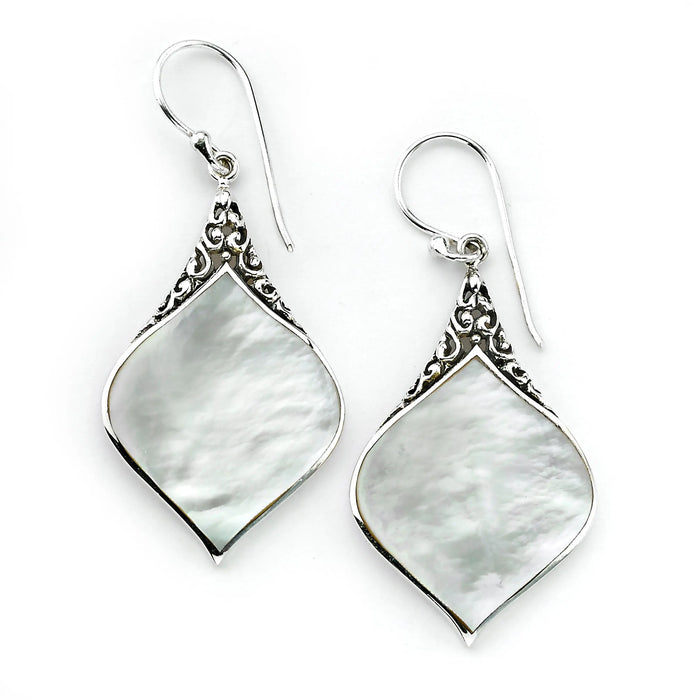 Mother of Pearl Drop Earrings Samuel B Collection
