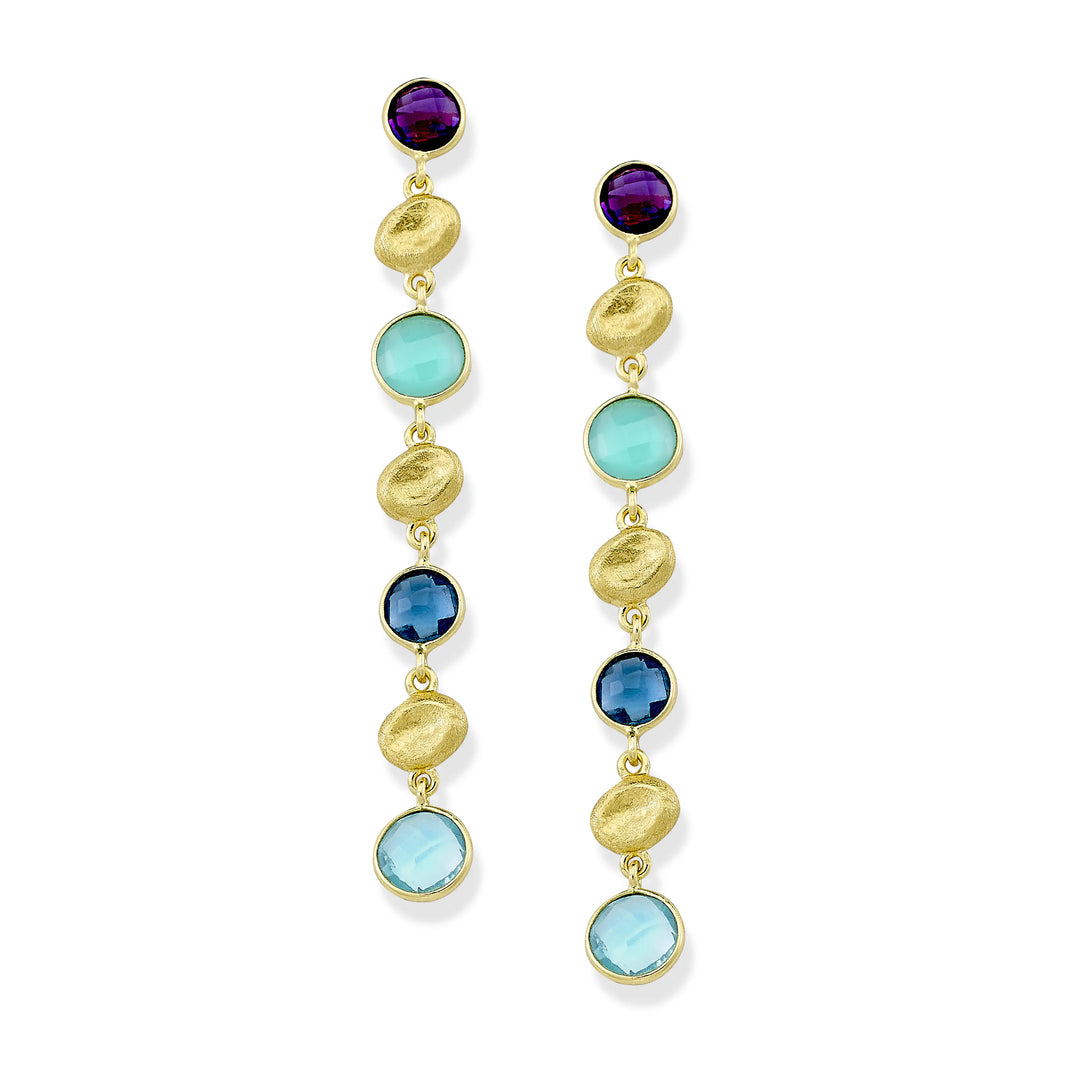 Multi Color Drop Earrings Samuel B Collection