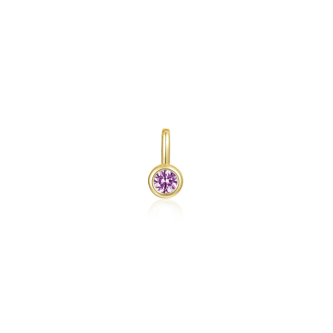 October Bezel Birthstone Charm Pendant Lafonn