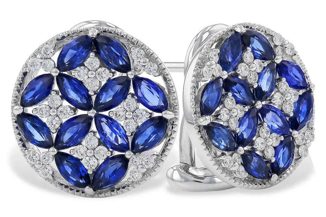Oh My! Sapphire and Diamond Earrings Allison Kaufman
