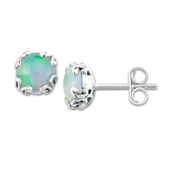 Opal Stud Earrings Samuel B Collection