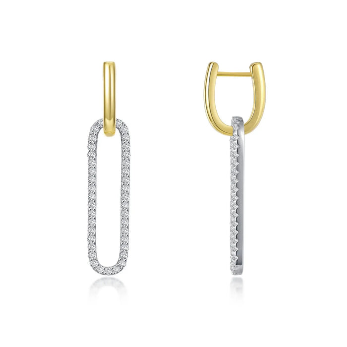 Paperclip Drop Earrings Lafonn