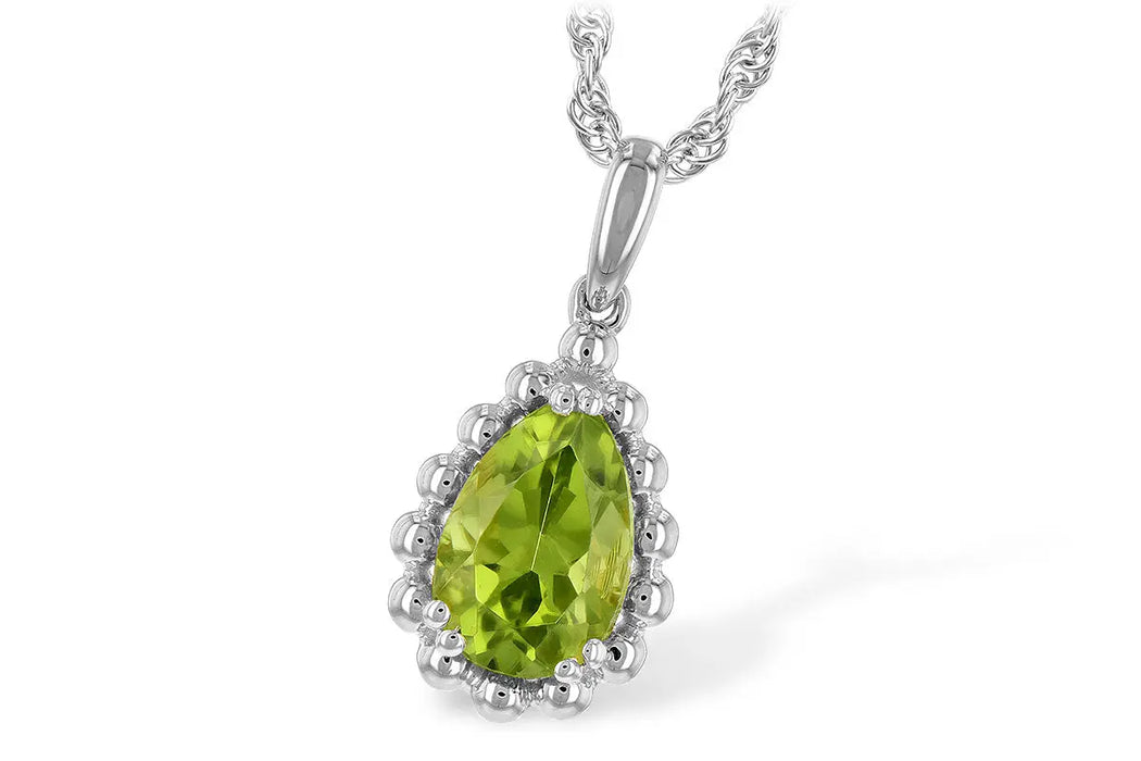 Pear Shape Peridot Necklace Allison Kaufman