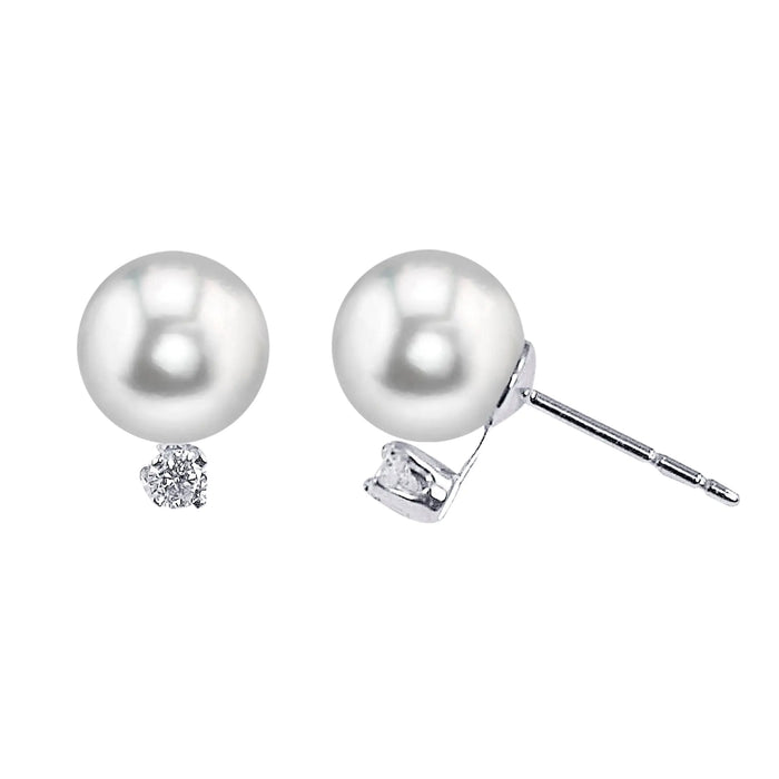 Pearl and Diamond Stud Earrings Imperial-Deltah, Inc.