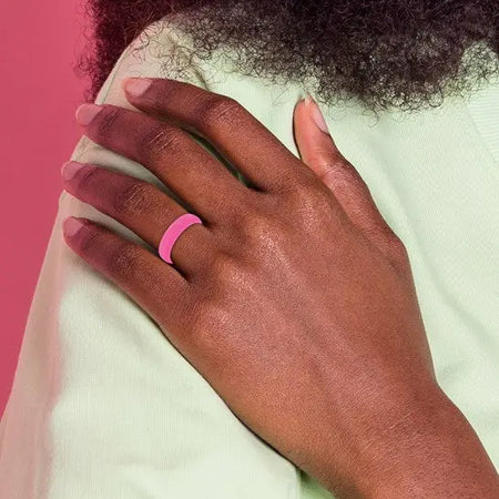 Pink Silicone Ring Quality Gold of Cincinnati