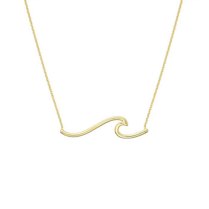 Plain Wave Necklace Midas