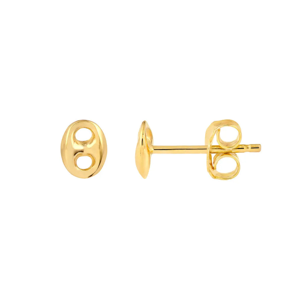 Puffy Mariner Stud Earrings Midas