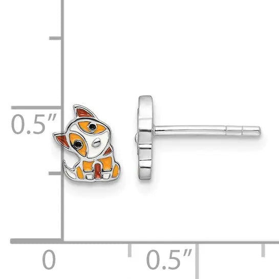 image Puppy Dog Stud Earrings Quality Gold of Cincinnati