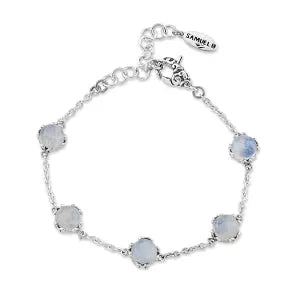 Rainbow Moonstone Glow Bracelet Samuel B Collection