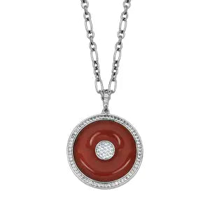 Red Agate Neckalce Samuel B Collection