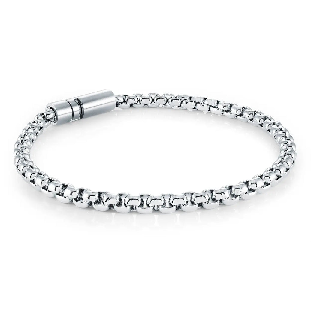Round Box Link Bracelet Italgem