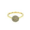 Round pave disc diamond fashion ring Bernard's