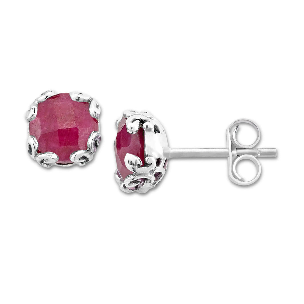 Ruby Stud Earrings Samuel B Collection