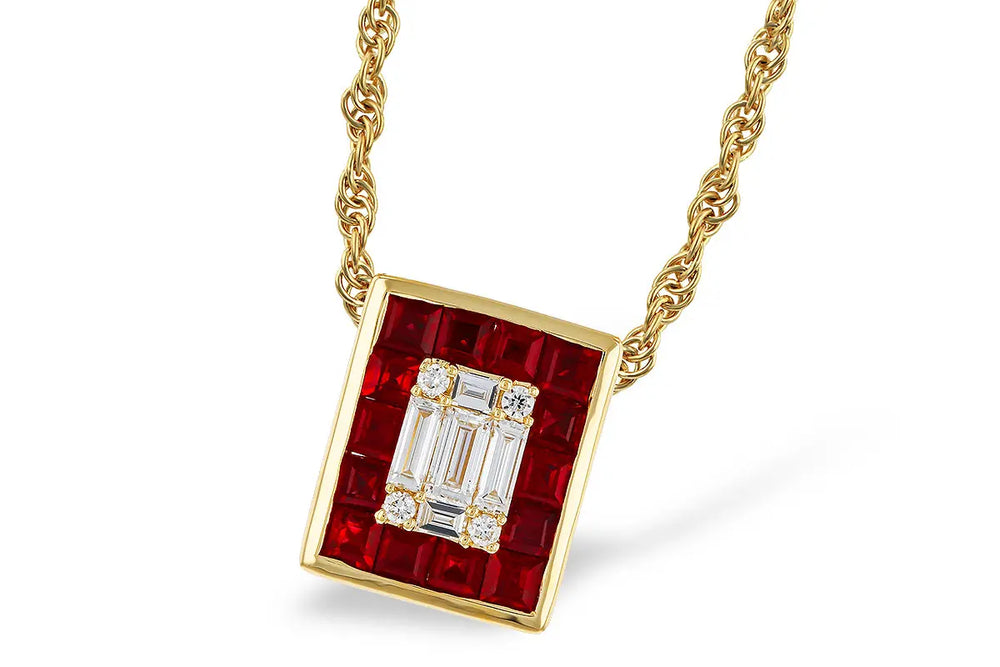 Ruby and Diamond Necklace Allison Kaufman