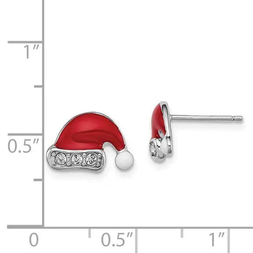 Santa Hat Stud Earrings Quality Gold of Cincinnati