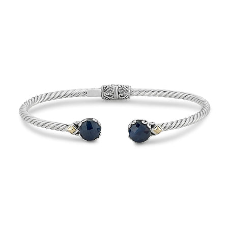 Sapphire Cable Link Bracelet Samuel B Collection