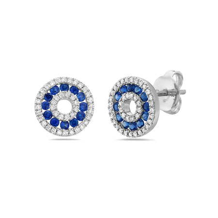 Sapphire and Diamond Earrings Bassali