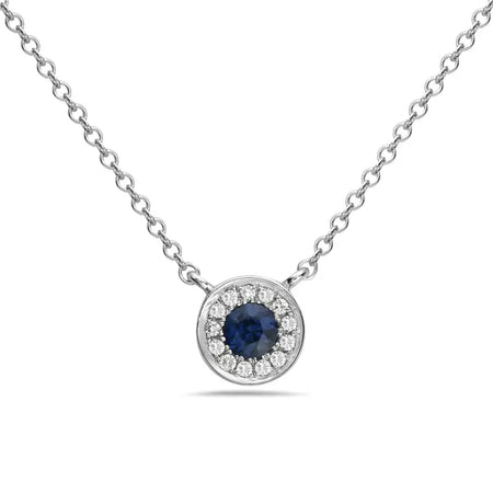 Sapphire and Diamond Necklace Bassali