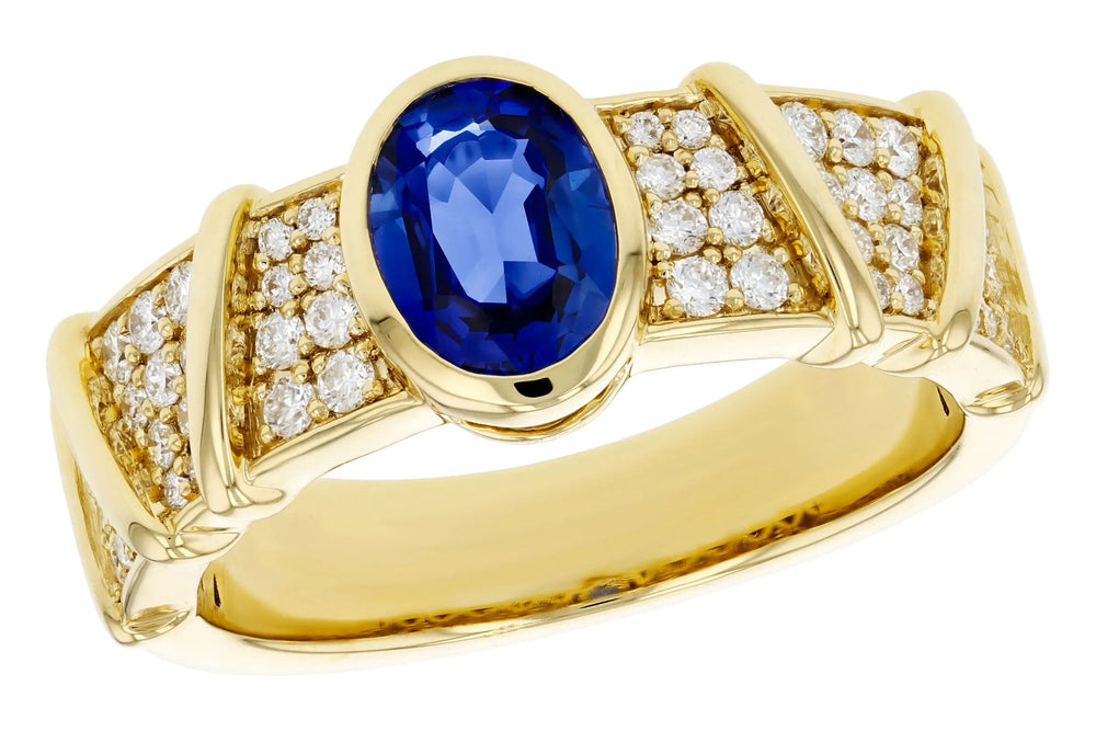 Sapphire and Diamond Ring Allison Kaufman