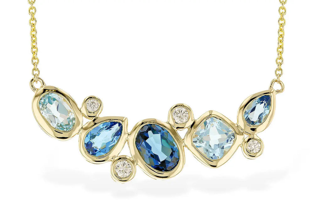 Shades of Blue Topaz Necklace Allison Kaufman