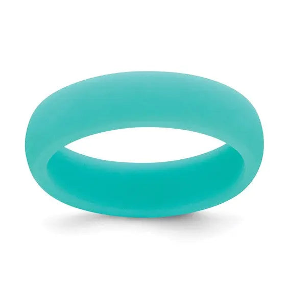 Sky Blue Silicone Ring Quality Gold of Cincinnati