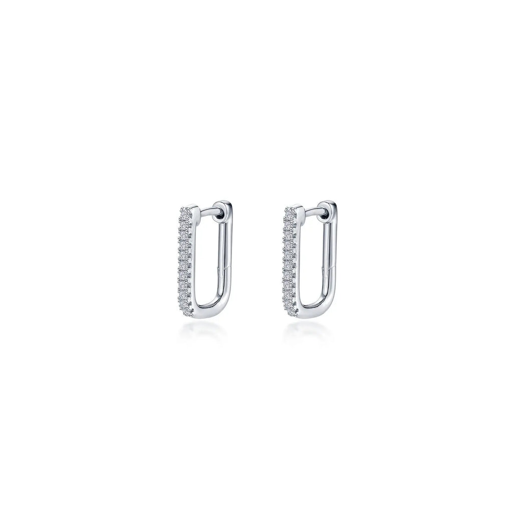 Small Rectangle Hoop Earrings Lafonn