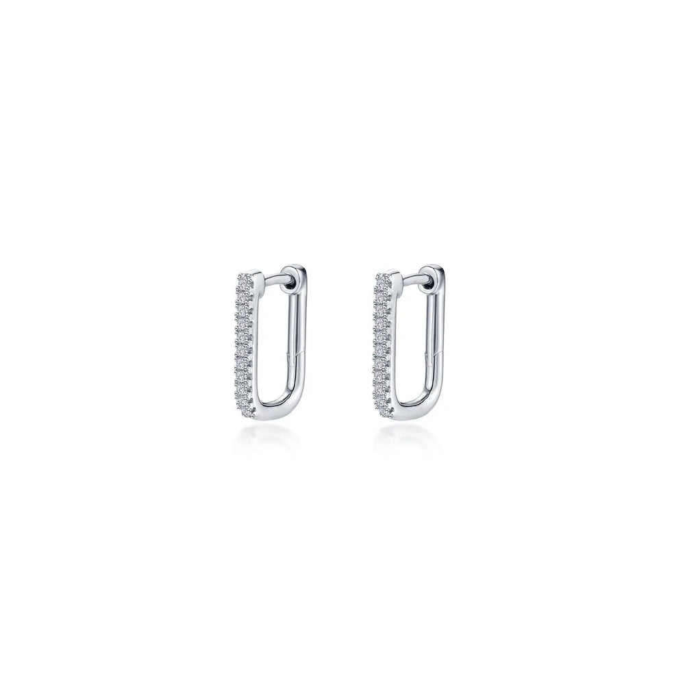 Small Rectangle Hoop Earrings Lafonn