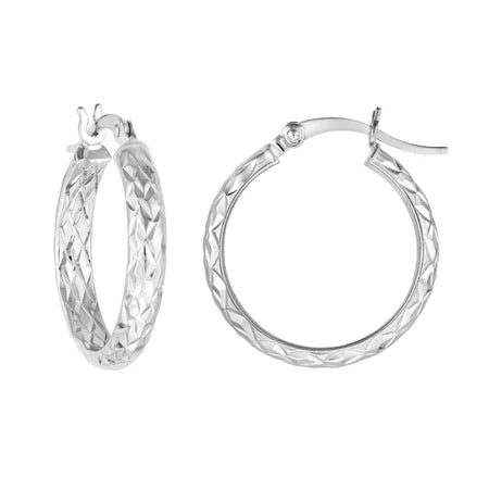 Small Sterling Silver Hoops Midas