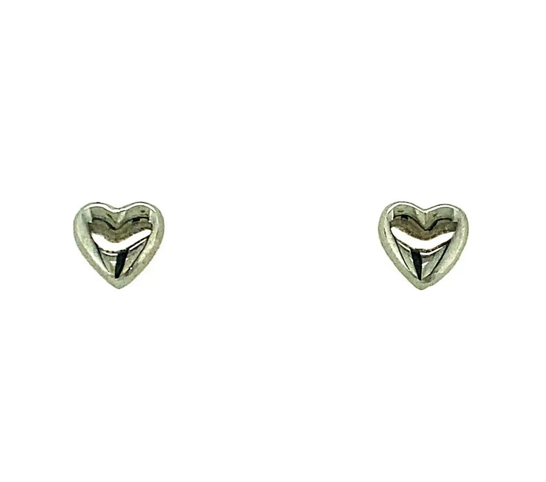 Solid Puffed Heart Stud Earrings D'Amico Manufacturing Co., Inc.