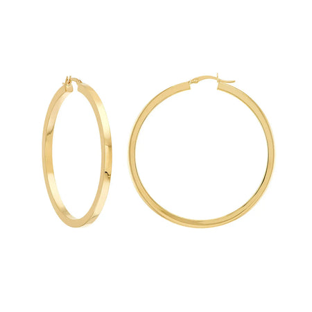 Square Tube Hoop Earrings Midas