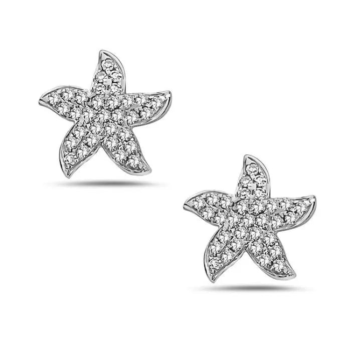 Starfish Diamond Earrings Bassali