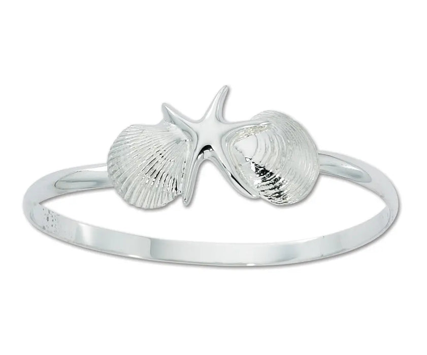 Starfish and Scallop Shell Bangle D'Amico Manufacturing Co., Inc.