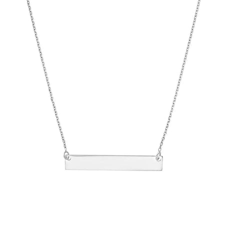 Sterling Silver Bar Necklace Midas