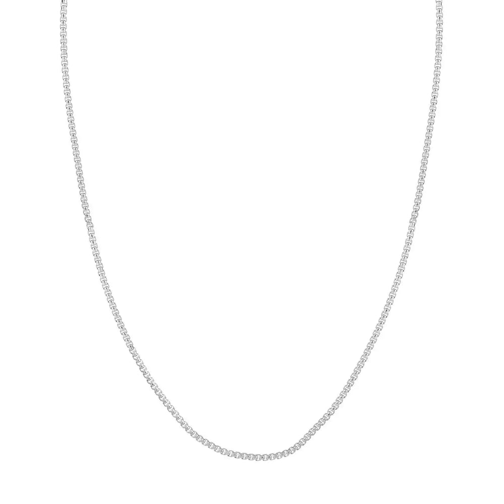 Sterling Silver Box Link Chain Reko