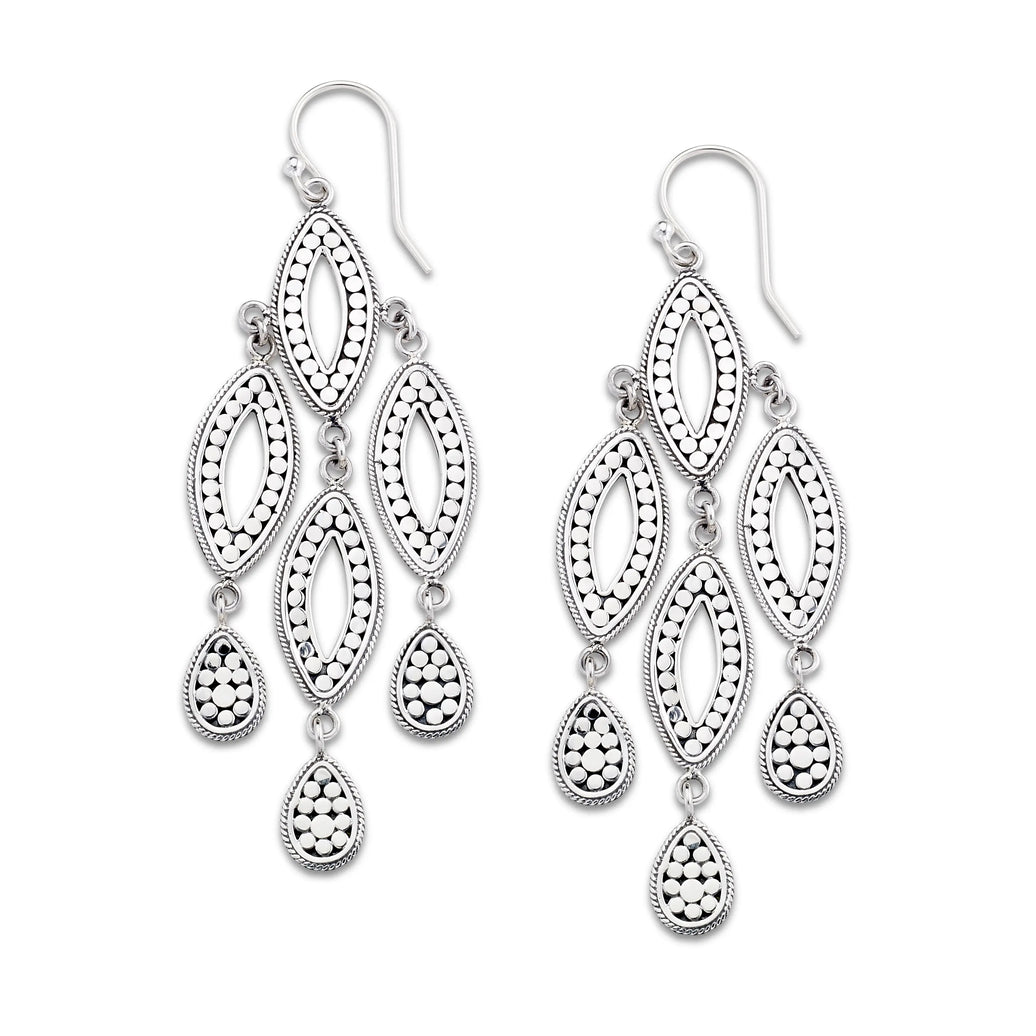 Sterling Silver Chandelier Earrings Samuel B Collection