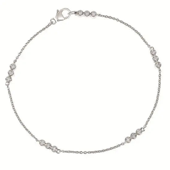 Sterling Silver Diamond Bracelet Ostbye