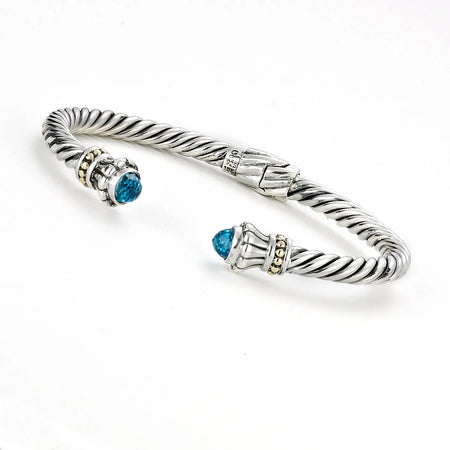 Sterling Silver Twisted Cable Bangle Samuel B Collection