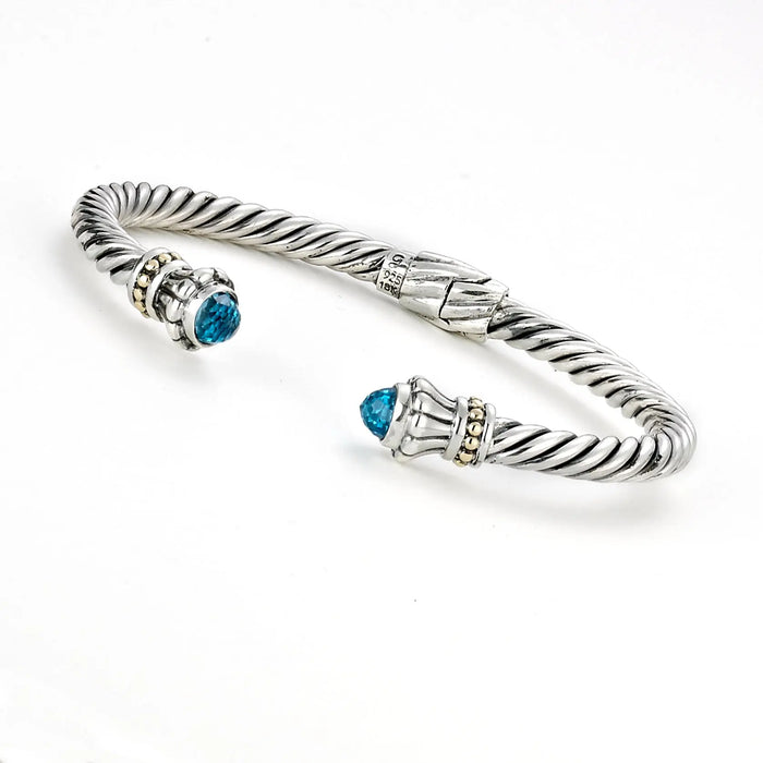 Sterling Silver Twisted Cable Bangle Samuel B Collection