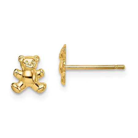 Teddy Bear Earrings Quality Gold of Cincinnati