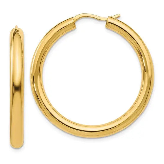 Tube Hoop Earrings Quality Gold of Cincinnati