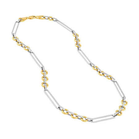 Two Tone Gold Necklace Midas