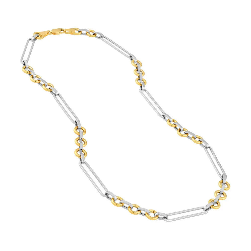 Two Tone Gold Necklace Midas