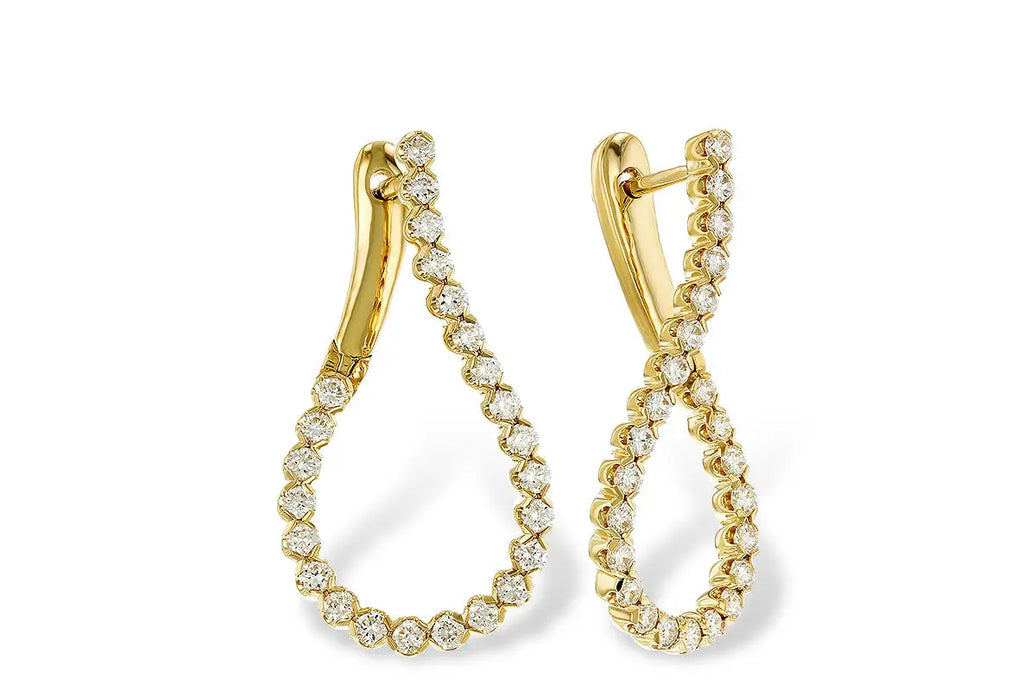 Wrap Diamond Hoop Earrings Allison Kaufman