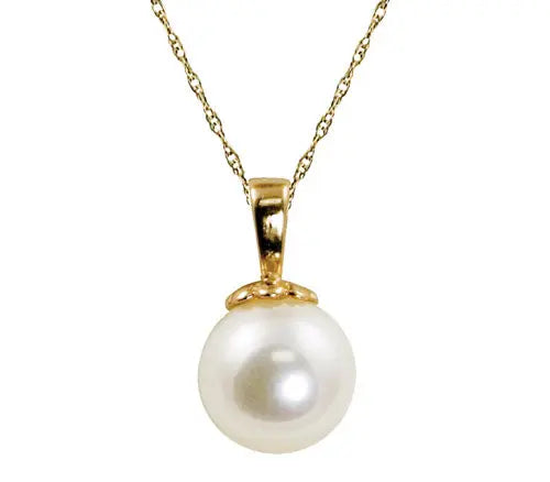 Yellow Gold Akoya Pearl Drop Imperial-Deltah, Inc.